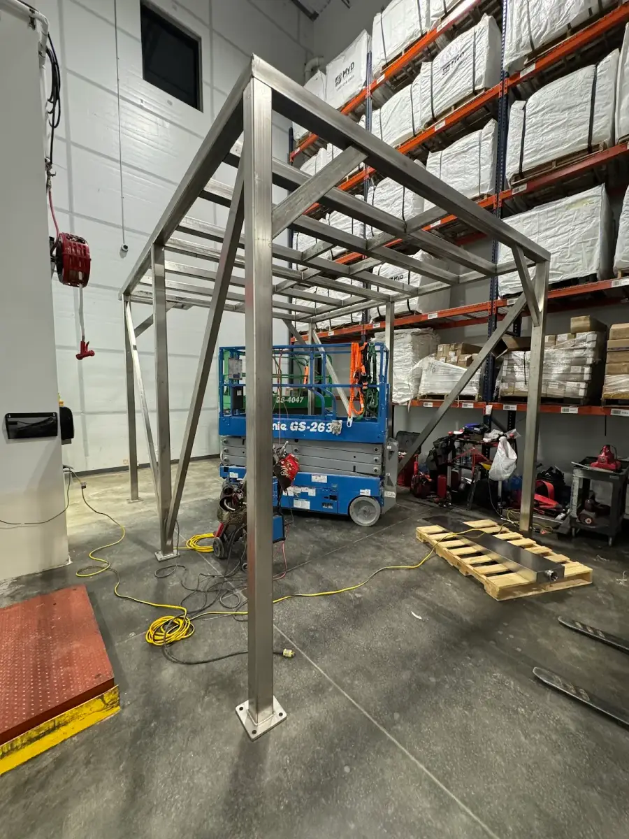 Completed custom fabrication project by Wetzel Welding